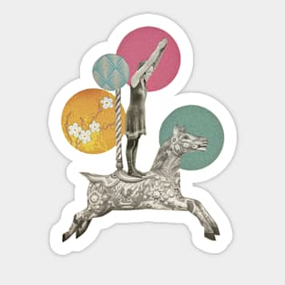 Runaway Horse Sticker